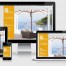 Responsive Website, Homepage für Ferienwohnungen – One Page Design Vorlage