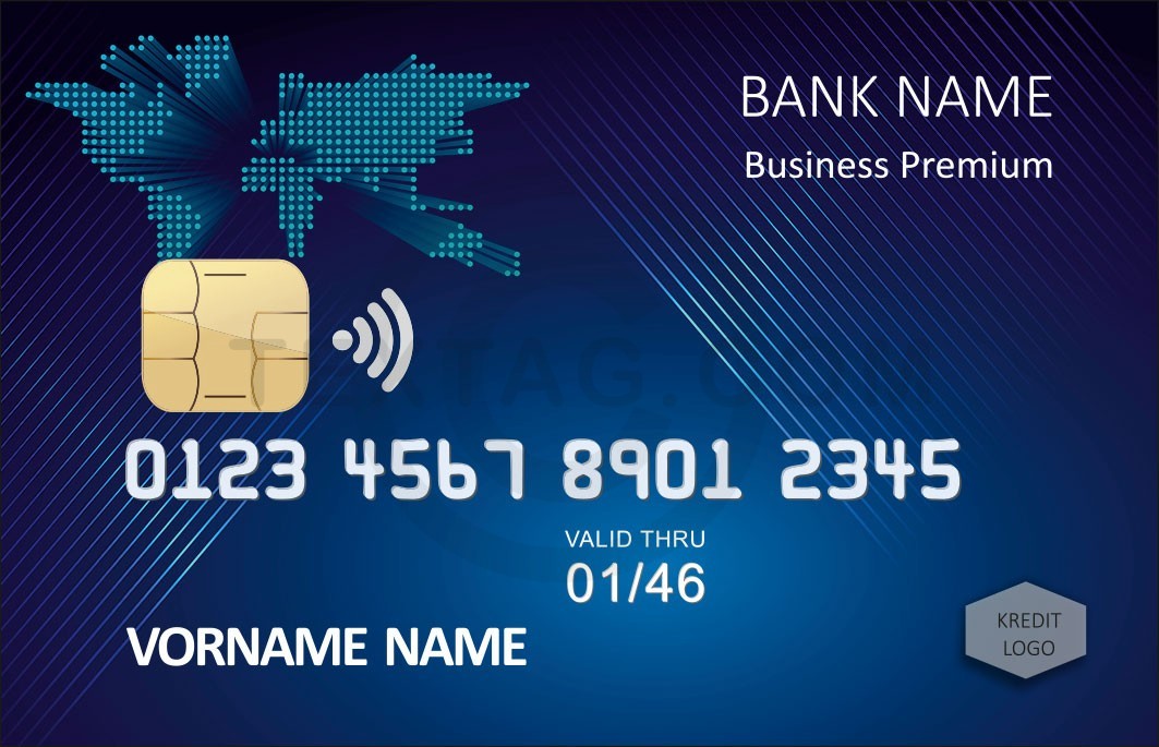 Kreditkarten Design Vorlage KC-2019-000106 - Kreditkarte mit individuellem Motiv 