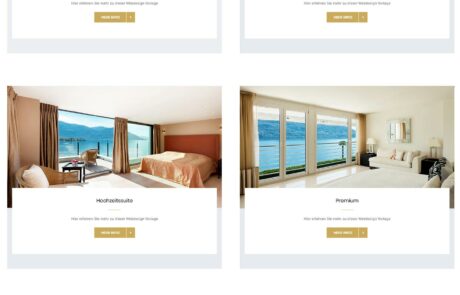 Webdesign Vorlage für Hotels, Ferienwohnungen und Ferienhäuser