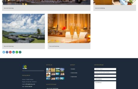 Webdesign Vorlage für Hotels, Ferienwohnungen und Ferienhäuser