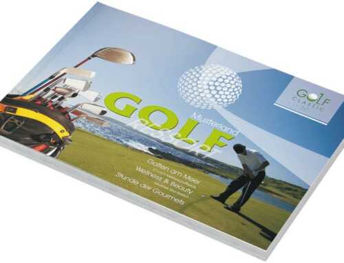 Grafik Design Hotel  Golfresort Broschürevorlage