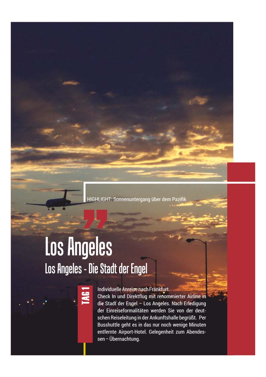 Grafikdesign Referenz: Broschüre Amerika Busreisen - JH Amerika-Heller, Las Vegas, USA - Kulmbach