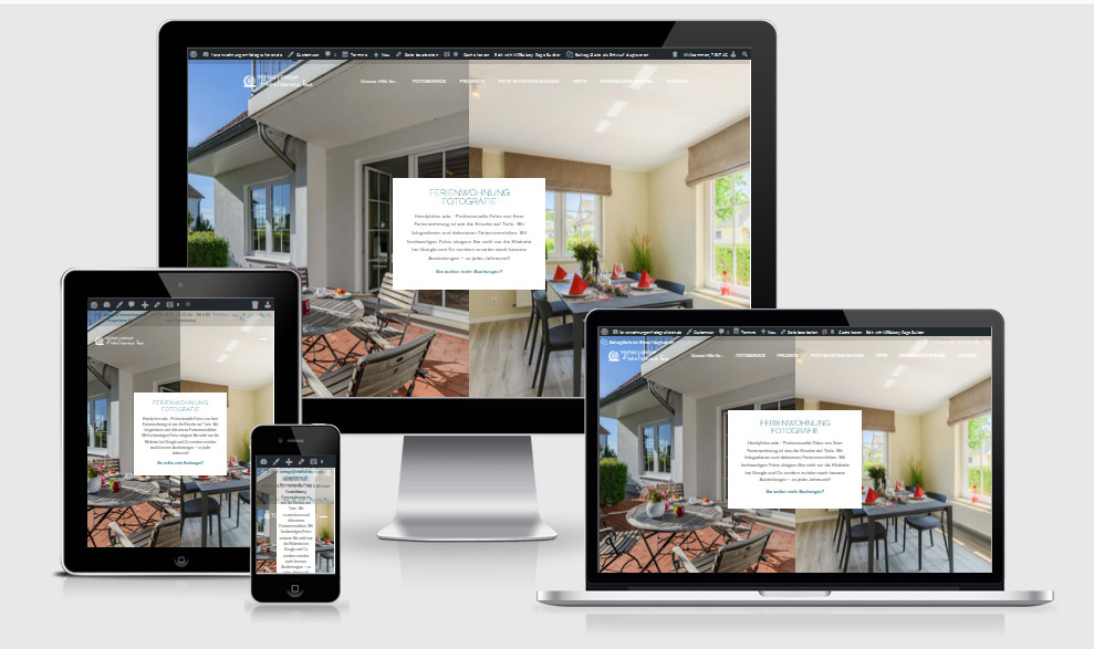 Webdesign-Referenz: Website Erstellung mit WordPress ferienwohnungen-fotografieren.de