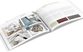 Broschüre / Exposé Vorlage für Architekten und Immobilienmakler DIN A4, Querformat.TEXTAG DESIGN