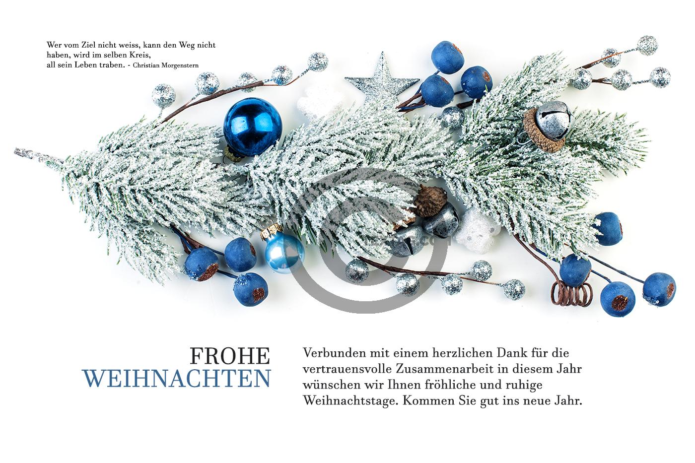 umweltfreundliche, edle digitale Weihnachtskarte für Kunden, mit Spruch, ohne Werbung (938) 